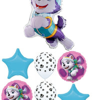 Paw Patrol Everest Balloon Bouquet with Helium and Weight