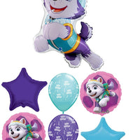 Paw Patrol Everest Birthday Balloon Bouquet with Helium and Weight
