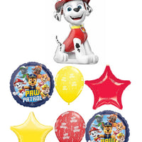 Paw Patrol Marshall Shape Birthday Balloon Bouquet with Helium Weight