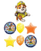Paw Patrol Rubble Birthday Balloon Boqouet with Helium and Weight