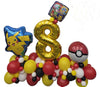 Pokemon Pokeball Pick An Age Gold Number Name Birthday Balloon Marquee