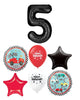 Race Car Trophy Pick An Age Black Number Birthday Balloons Bouquet