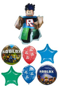 Roblox Walking Space Birthday Balloons Bouquet with Helium and Weight