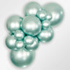 11 inch Sempertex Silk Cool Mint Latex Balloons with Helium Hi Float