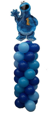 Sesame Street Birthday Cookie Monster Balloon Column Tower