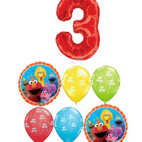 Sesame Street Red Number Pick An Age Birthday Balloon Bouquet