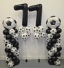 Soccer Ball Balloons Columns Pick An Age Black Numbers Balloon Bouquet