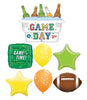 Football Game Day Ice Chest Cooler Balloons Bouqeut with Helium Weight