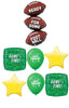 Ready For Some Football Birthday Balloons Bouquet wth Heium Weight