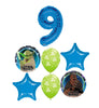 Star Wars Birthday Pick An Age Blue Number Balloon Bouquet