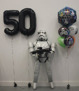 Star Wars Storm Trooper Pick An Age Black Numbers Birthday Balloons