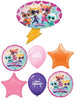 Super Kitties Birthday Ballons Bouquet with Helium and Weight