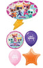 Super Kitters Birthday Balloon Bouquet of 5 with Helium and Weight