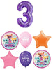 Super Kitties Birthday Pick An Age Purple Number Balloons Bouquet