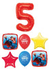 Superman Red Number Pick An Age Stars Birthday Balloons Bouquet Helium
