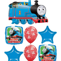 Thomas the Tank Engine Train Happy Birthday Balloon Bouquet Helium