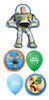 Toy Story Buzz Lightyear Birthday Balloon Bouquet of 5 Helium Weight