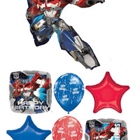 Transformers Optimus Prime Happy Birthday Balloon Bouquet Helium Weight