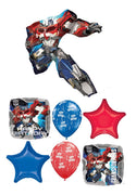 Transformers Optimus Prime Happy Birthday Balloon Bouquet Helium Weight