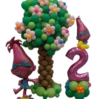 Trolls Poppy Birthday Pick An Age Pink Number Balloon Package