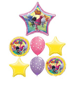 Trolls Poppy Star Birthday Balloon Bouquet with Helium and Weight