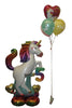 Unicorn Birthday Balloon Bouquet Pick An Age with Helium Weight