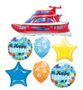 Yacht Boat Ship Transportation Birthday Balloon Bouquet Helium Weight