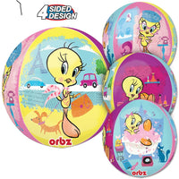 Tweety Bird Orbz Balloons with Helium