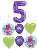 Barney Birthday Pick An Age Purple Number Balloons Bouquet with Helium