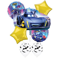 Batman Batwheels Birthday Balloon Bouquet with Helium and Weight