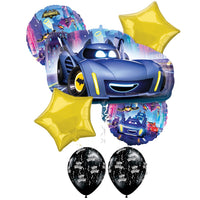 Batman Batwheels Happy Birthday Balloon Bouquet with Helium and Weight