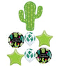Cactus Happy Birthday Balloons Bouquet with Helium and Weight