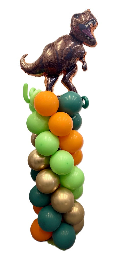 Dinosaur Jurassic Tyrannosaurus Rex Birthday Balloon Column