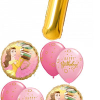 Disney Princess Belle Pink Number Birthday Pick An Age Balloon Bouquet