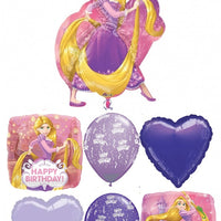 Disney Princess Rapunzel Happy Birthday Balloon Bouquet Helium Weight