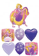 Disney Princess Rapunzel Happy Birthday Balloon Bouquet Helium Weight