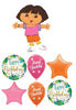 Dora the Explorer Happy Birthday Balloons Bouquet with Helium Weight
