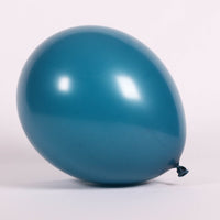 18 inch Sempertex Deluxe Deep Teal Latex Balloons with Helium Hi Float