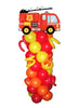 Fire Truck Birthday Balloon Column Tower