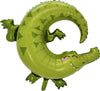 Jungle Animals Alligator Reptile Birthday Balloons with Helium Weight