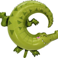 Jungle Animals Alligator Reptile Birthday Balloons with Helium Weight