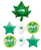 Marijuana Cannabis Weed Pot Birthday Balloons Bouquet Helium Weight