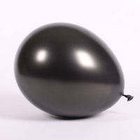 11 inch Sempertex Metallic Black Latex Balloons with Helium Hi Float