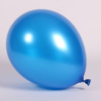 11 inch Sempertex Metallic Blue Latex Balloons with Helium Hi Float