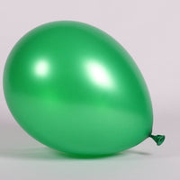 11 inch Sempertex Metallic Green Latex Balloons with Helium Hi Float