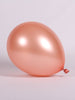 11 inch Sempertex Metallic Rose Gold Latex Balloons Helium Hi Float