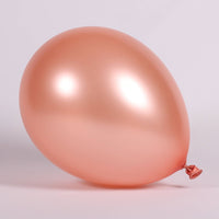 11 inch Sempertex Metallic Rose Gold Latex Balloons Helium Hi Float