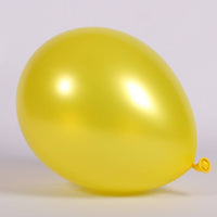 11 inch Sempertex Metallic Yellow Latex Balloons with Helium Hi Float