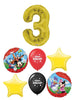 Mickey Mouse Clubhouse Pick Age Gold Number Birthday Balloons Bouquet