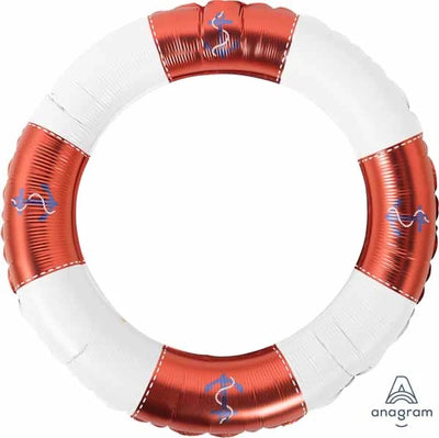 Nautical Life Buoy Ring Frame Balloon AIR FILLED ONLY